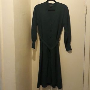 NWOT Ann Taylor Button Front Sweater Dress